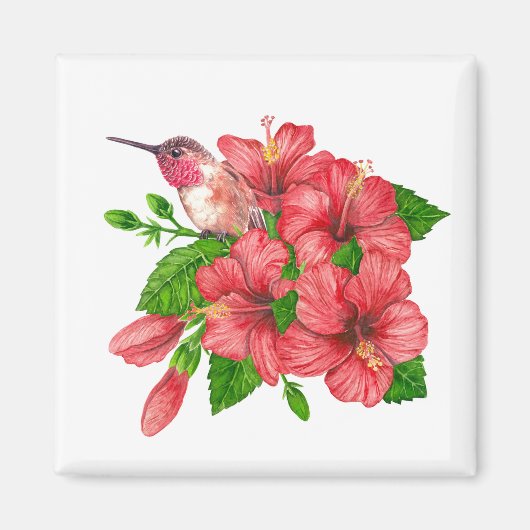 Tropisch boeket magneet (Voorkant)