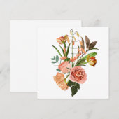 Tropisch boeket met oranje bloemetjes kaart (Voorkant / Achterkant)