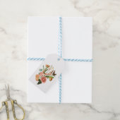 Tropisch boeket met oranje tuinbloemen. cadeaulabel (Met Touw)