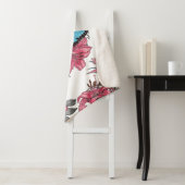 Tropisch boeket sherpa deken (In situ)