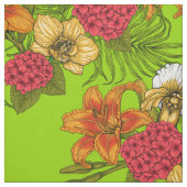 Tropisch boeket stof (Swatch)