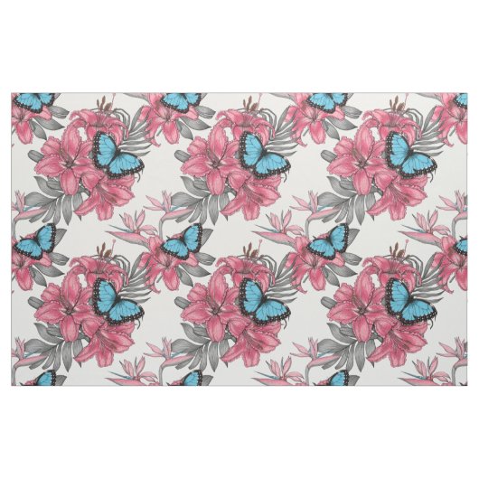 Tropisch boeket stof (Fat Quarter)