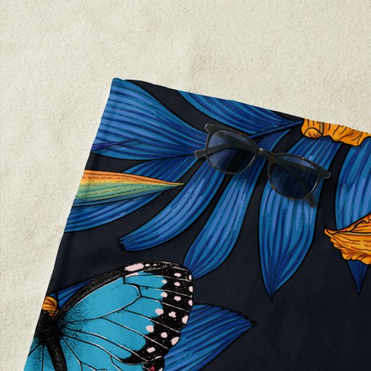 Tropisch boeket strandlaken (In situ)