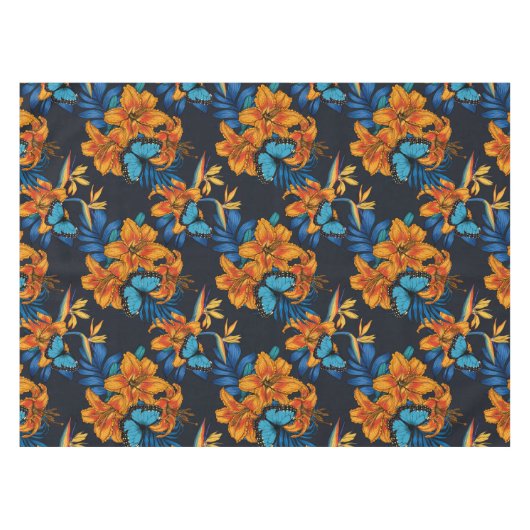 Tropisch boeket tafelkleed (Voorkant (Horizontaal))