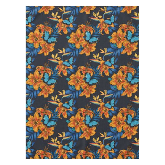 Tropisch boeket tafelkleed (Voorkant)