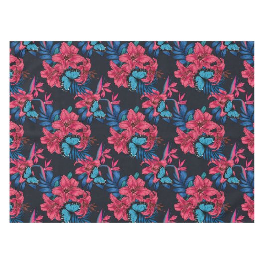 Tropisch boeket tafelkleed (Voorkant (Horizontaal))