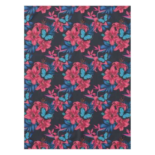 Tropisch boeket tafelkleed (Voorkant)