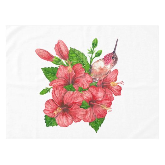 Tropisch boeket tafelkleed (Voorkant (Horizontaal))