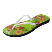 Tropisch boeket teenslippers (Schuin)