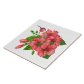 Tropisch boeket tegeltje (Zijkant)