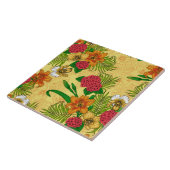 Tropisch boeket tegeltje (Zijkant)