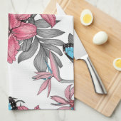 Tropisch boeket theedoek (Quarter Fold)
