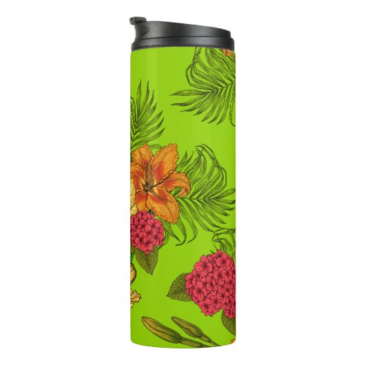 Tropisch boeket thermosbeker (Geroteerd rechts)