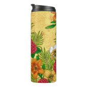 Tropisch boeket thermosbeker (Geroteerd rechts)