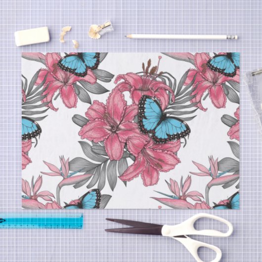 Tropisch boeket tissuepapier (Craft)