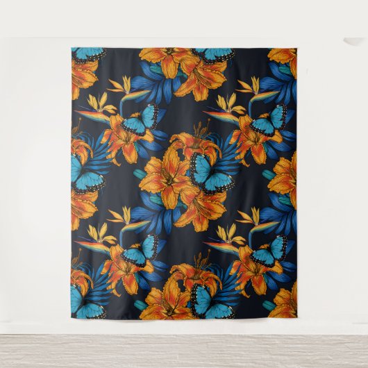 Tropisch boeket wandkleed (Voorkant)