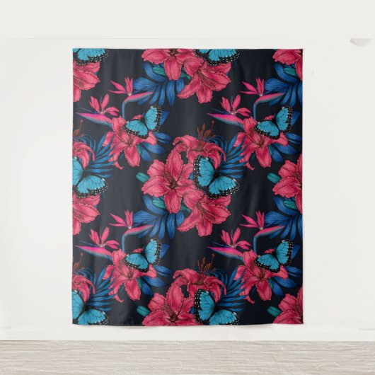 Tropisch boeket wandkleed (Voorkant)