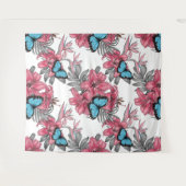 Tropisch boeket wandkleed (Voorkant (horizontaal))