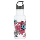 Tropisch boeket waterfles  (Voorkant)