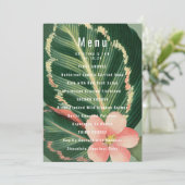 Tropisch boeketmenu menu (Staand voorkant)