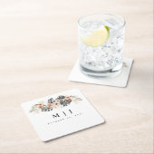 Tropisch Bohemen Gedroogde Palm Leaf Wedding Kartonnen Onderzetters (Insitu)