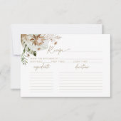 Tropisch bohemisch vrijgezellenfeest receptkaart (Voorkant)