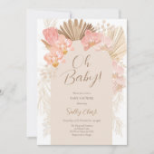 Tropisch Boho-Baby shower Kaart (Voorkant)