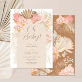 Tropisch Boho-Baby shower Kaart