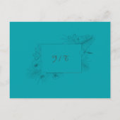 Tropisch Boho Summer QR Code RSVP Briefkaart (Achterkant)