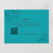Tropisch Boho Summer QR Code RSVP Briefkaart (Voorkant)