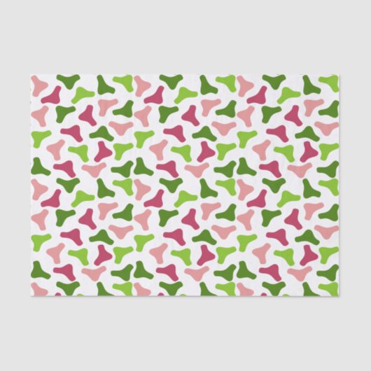 Tropisch Boomerang Simple Pattern-papier Tissuepapier (Voorkant)