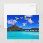 Tropisch Bora Schilderachtig eiland Vacation Briefkaart (Voorkant / Achterkant)
