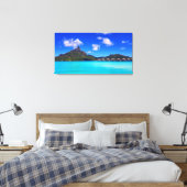Tropisch Bora Schilderachtig eiland Vacation Canvas Afdruk (Insitu (Slaapkamer))