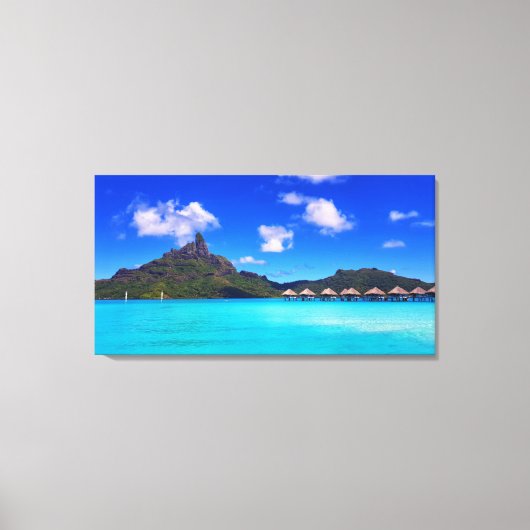Tropisch Bora Schilderachtig eiland Vacation Canvas Afdruk (Voorkant)