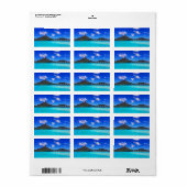Tropisch Bora Schilderachtig eiland Vacation Etiket (Full Sheet)