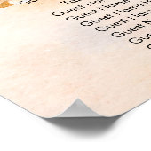 tropisch bord voor strandbruiloft poster (Hoek)