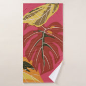 Tropisch bos. Abstracte illustratie van natuur Badhanddoek (Badhanddoek)