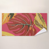 Tropisch bos. Abstracte illustratie van natuur Badhanddoek (Badhanddoek)