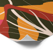 Tropisch bos. Abstracte illustratie van natuur Poster (Hoek)