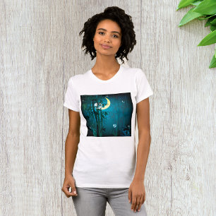 Tropisch bos bij nacht vrouwen T-shirt