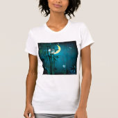Tropisch bos bij nacht vrouwen T-shirt (Voorkant)