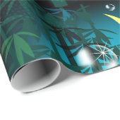 Tropisch bos bij nachtpakpapier cadeaupapier (Rol Hoek)