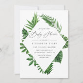 Tropisch bos bosgroene babyborrel kaart (Voorkant)