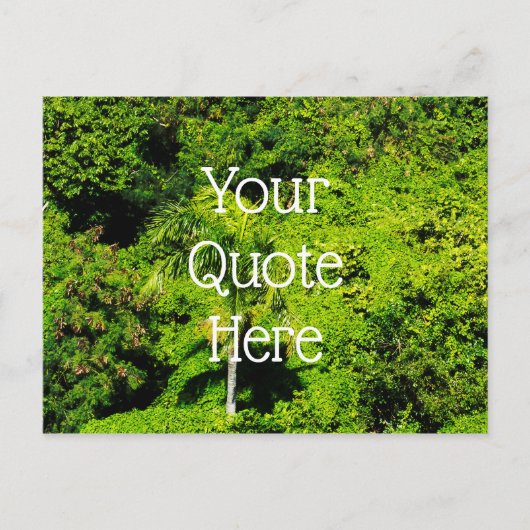 Tropisch bos briefkaart (Voorkant)
