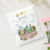 Tropisch bos Dinosauriaans Baby shower! Rij! Bedankzakje (Gezegeld)
