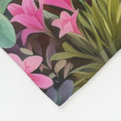 Tropisch bos fleece deken (Hoek)