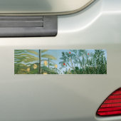 Tropisch bos, Henri Rousseau Bumpersticker (Op auto)
