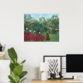 Tropisch bos - Henri Rousseau Fine Art Poster (Thuiskantoor)