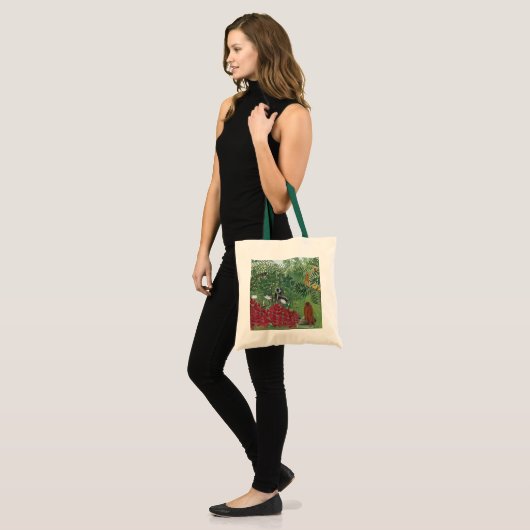 Tropisch bos met apen, 1910 (olie op doek) tote bag (Voorkant (model))
