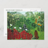 Tropisch bos met apen briefkaart (Voorkant / Achterkant)